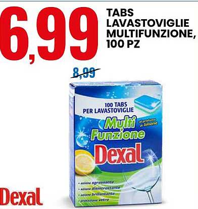 TABS LAVASTOVIGLIE MULTIFUNZIONE, 100 PZ