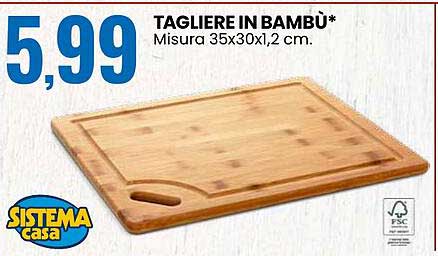 TAGLIERE IN BAMBU’*