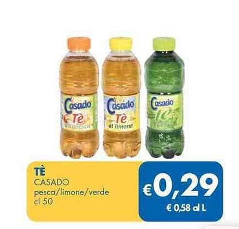 TÈ CASADO pesca/limone/verde cl 50