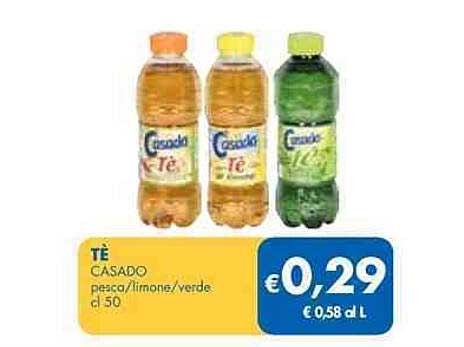 TÈ CASADO pesca/limone/verde cl 50