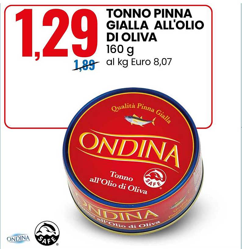 TONNO PINNA GIALLA ALL'OLIO DI OLIVA