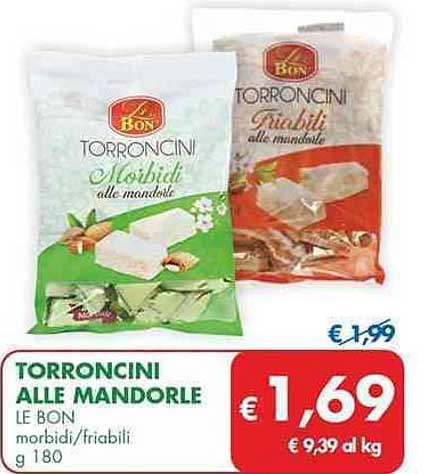 TORRONCINI ALLE MANDORLE