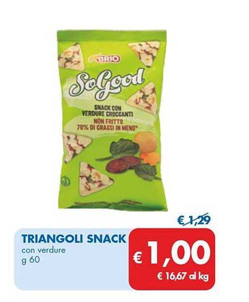 TRIANGOLI SNACK con verdure