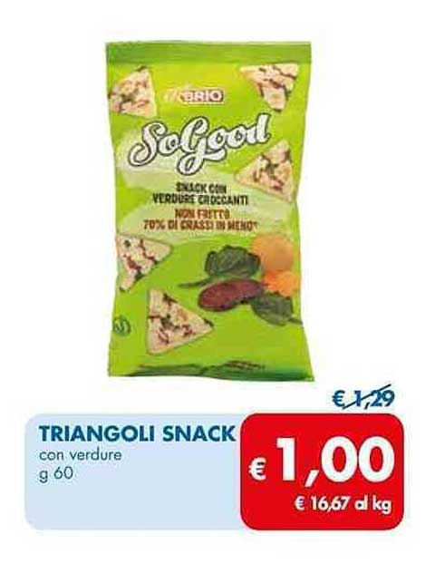 TRIANGOLI SNACK con verdure