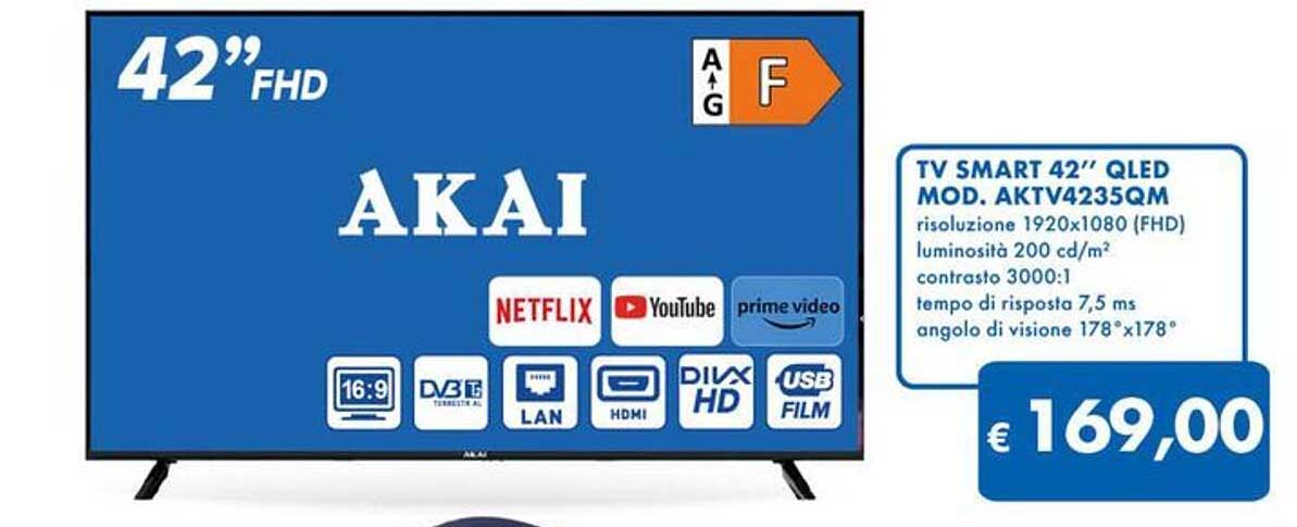 TV SMART 42'' QLED MOD. AKTV4235QM