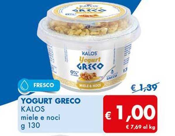 YOGURT GRECO KALOS miele e noci