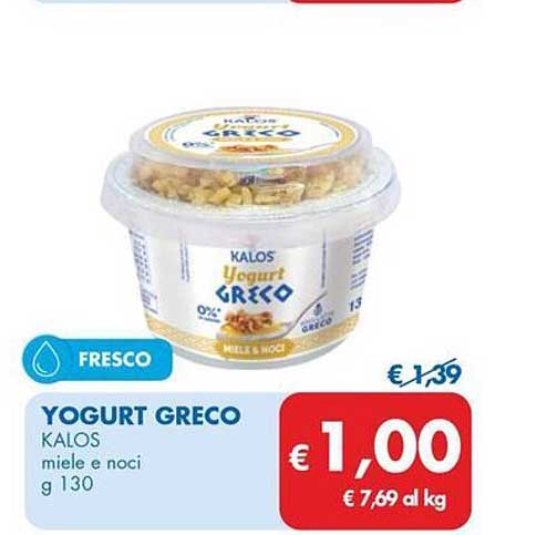 YOGURT GRECO KALOS miele e noci