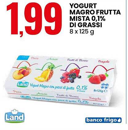 YOGURT MAGRO FRUTTA MISTA 0,1% DI GRASSI