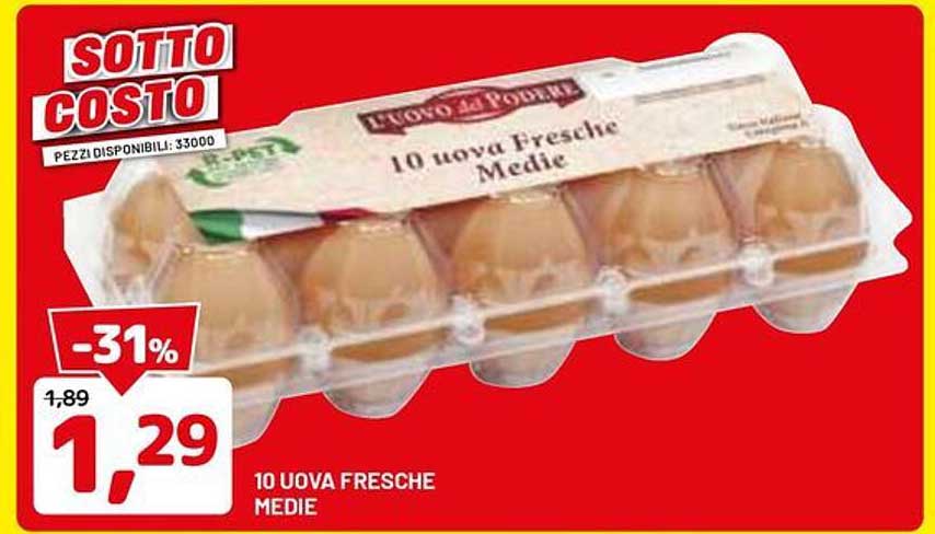 10 UOVA FRESCHE MEDIE