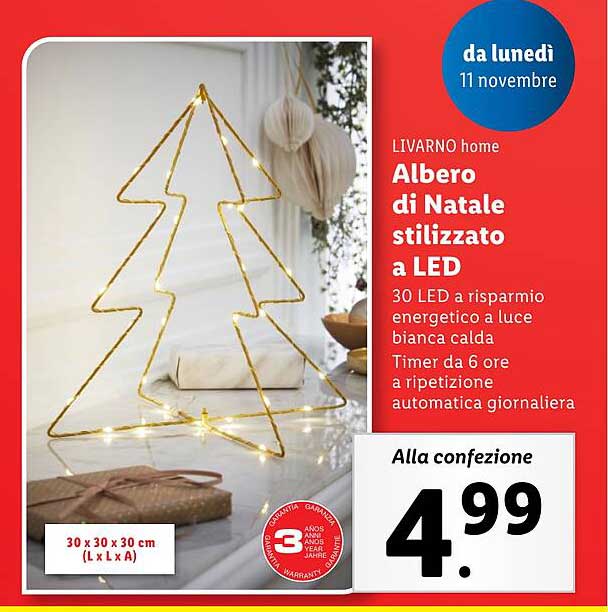 Albero di Natale stilizzato a LED