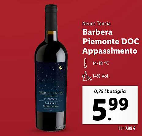 Barbera Piemonte DOC Appassimento