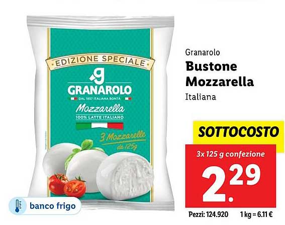 Bustone Mozzarella Italiana