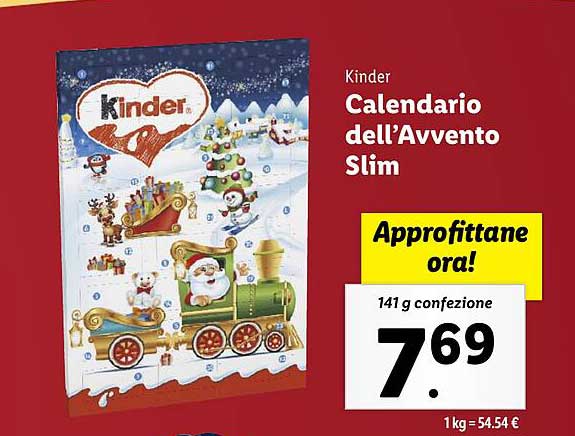 Calendario dell'Avvento Slim