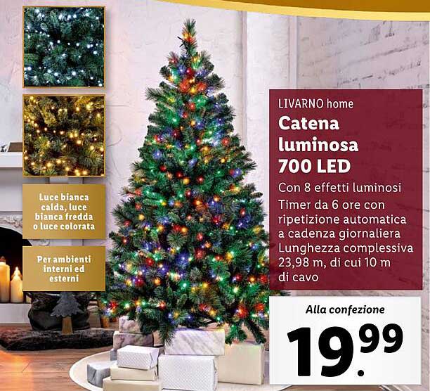 Catena luminosa 700 LED