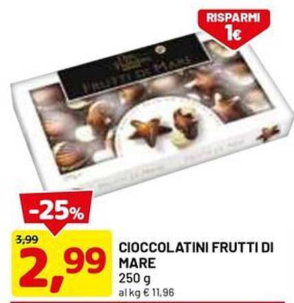 CIoccolatini Frutti di Mare