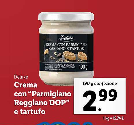 Crema con "Parmigiano Reggiano DOP" e tartufo