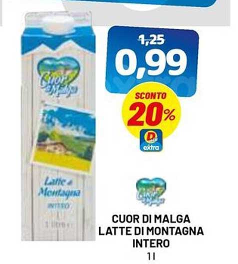 CUOR DI MALGA LATTE DI MONTAGNA INTERO