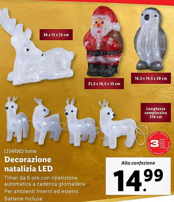 Decorazione natalizia LED