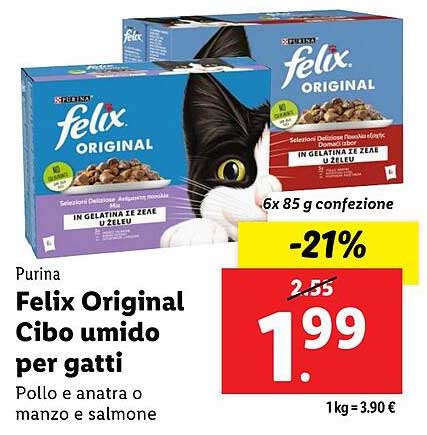 Felix Original Cibo umido per gatti