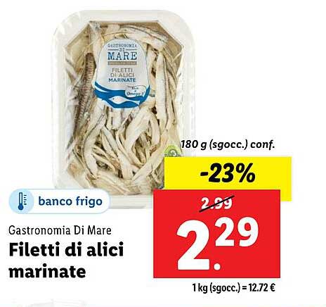 Filetti di alici marinate