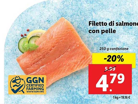 Filetto di salmone con pelle