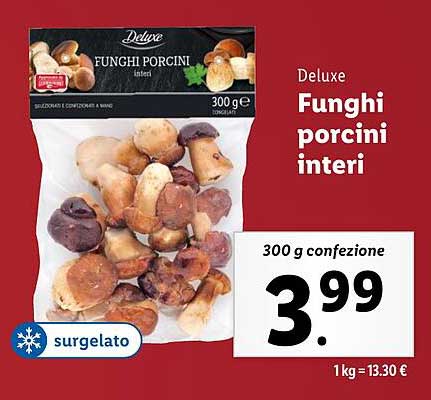 Funghi porcini interi