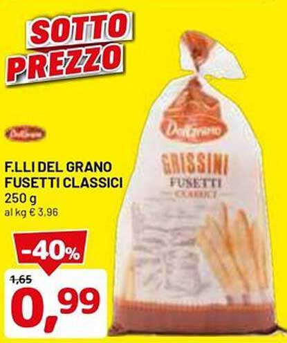 GRISSINI FUSETTI CLASSICI