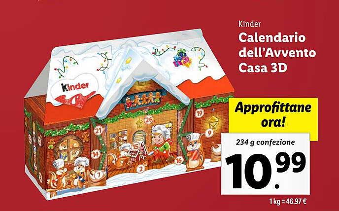 Kinder Calendario dell'Avvento Casa 3D