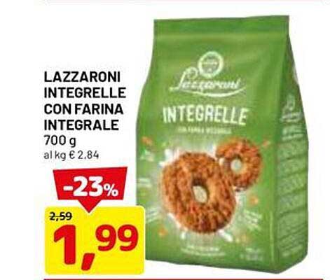 LAZZARONI INTEGRELLE CON FARINA INTEGRALE