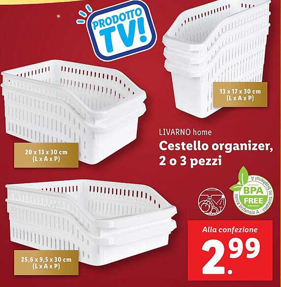 LIVARNO home Cestello organizer, 2 o 3 pezzi