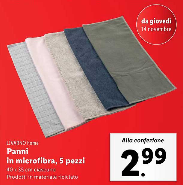 Panni in microfibra, 5 pezzi