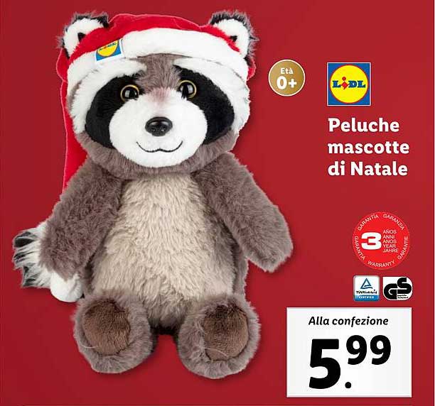 Peluche mascotte di Natale