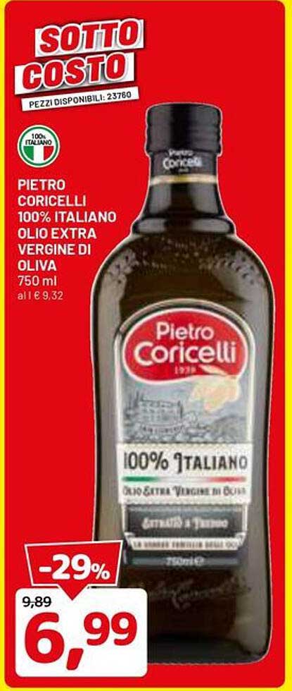 PIETRO CORICELLI 100% ITALIANO OLIO EXTRA VERGINE DI OLIVA