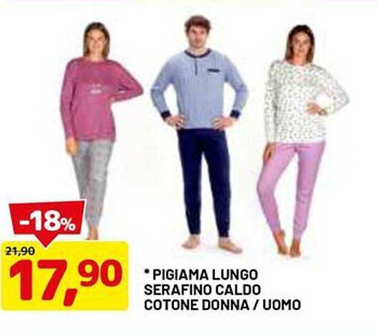 * PIGIAMA LUNGO SERAFINO CALDO COTONE DONNA / UOMO