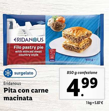 Pita con carne macinata