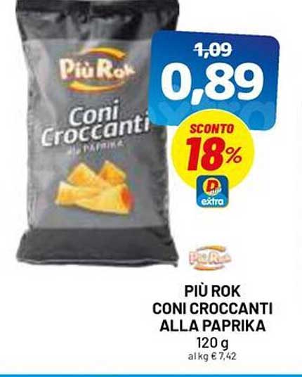 PIÙ ROK CONI CROCCANTI ALLA PAPRIKA