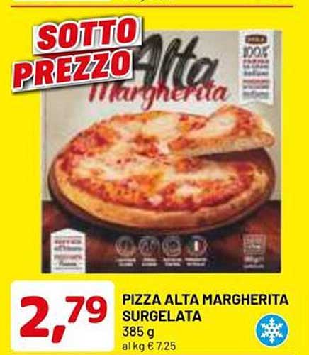 PIZZA ALTA MARGHERITA SURGELATA