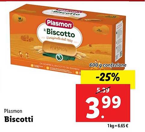 Plasmon Biscotti