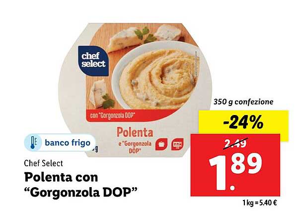 Polenta con “Gorgonzola DOP”