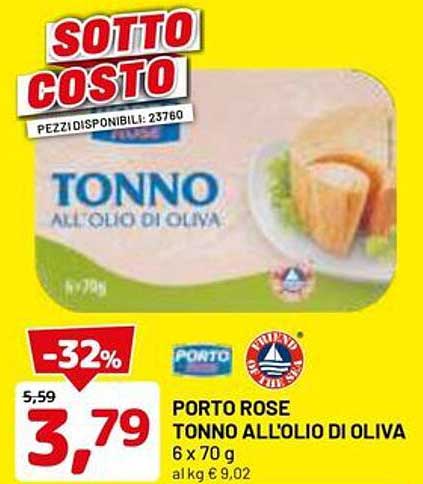 PORTO ROSE TONNO ALL'OLIO DI OLIVA