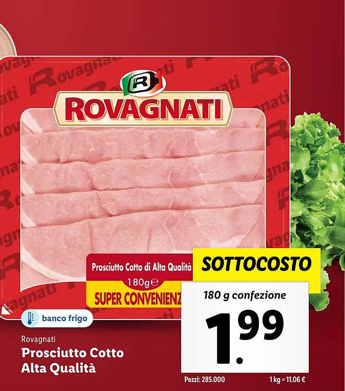 Prosciutto Cotto Alta Qualità