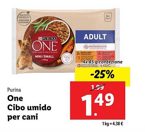 Purina One Cibo umido per cani