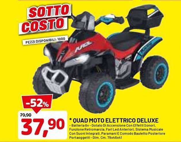 * QUAD MOTO ELETTRICO DELUXE