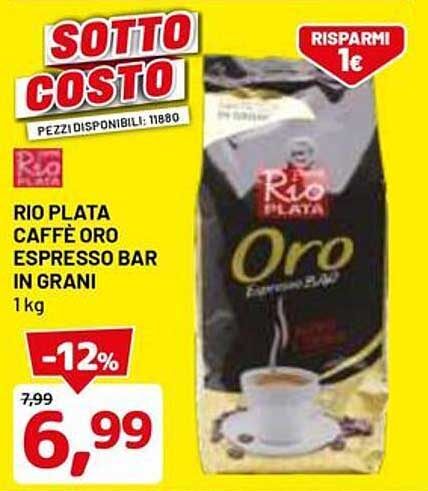 RIO PLATA CAFFÈ ORO ESPRESSO BAR IN GRANI