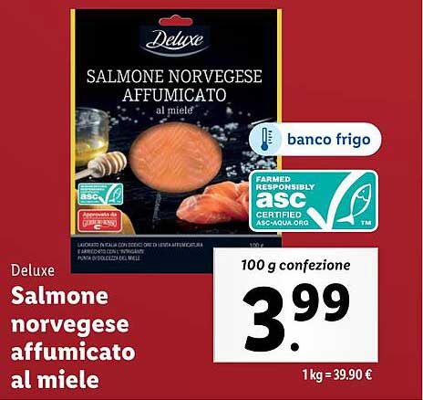 Salomone norvegese affumicato al miele