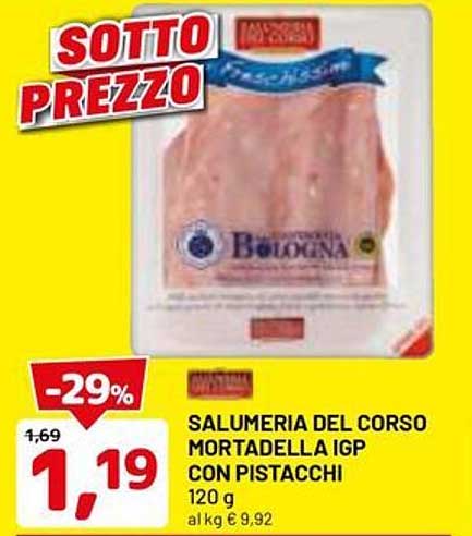 SALUMERIA DEL CORSO MORTADELLA IGP CON PISTACCHI