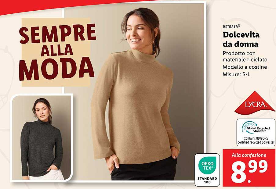 SEMPRE ALLA MODA  
Dolcevita da donna