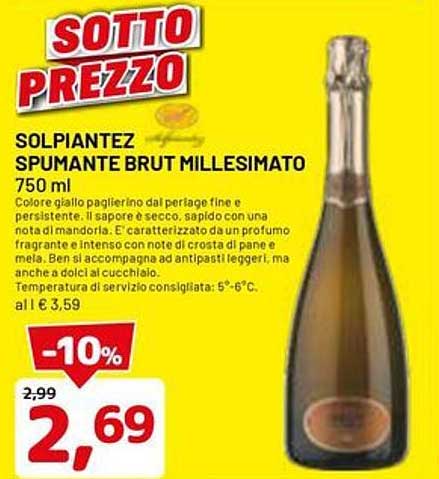 SOLPIANTEZ SPUMANTE BRUT MILLESIMATO