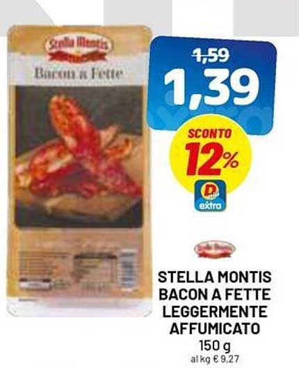 STELLA MONTIS BACON A FETTE LEGGERMENTE AFFUMICATO