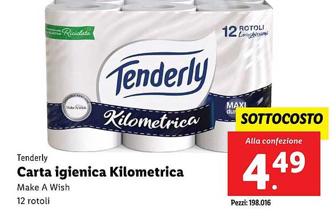 Tenderly Carta igienica Kilometrica